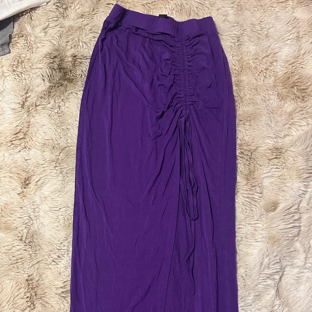 SHEIN Vibrant Purple Maxi Skirt